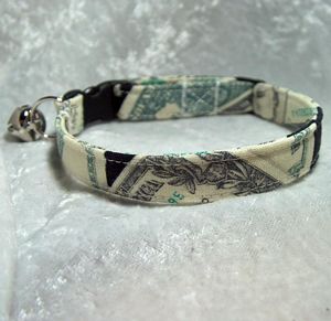 Money Money Money Cat Collar