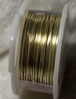 Champagne Gold Round Wire 18 Gauge