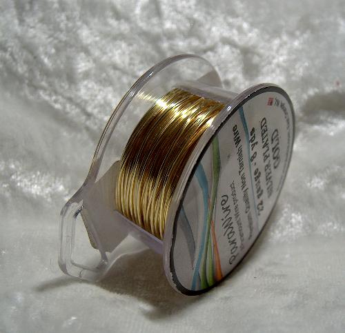 Gold Plated Round Wire 22 Gauge Parawire