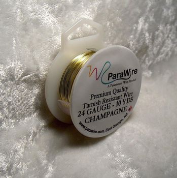 Champagne Gold Round Wire 24 Gauge Parawire