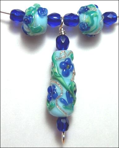 Sophisticated Lady Handmade lampwork glass beads - Click Image to Close