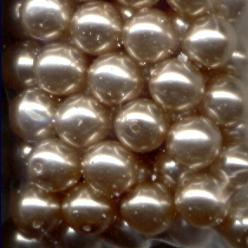 8mm Dark Rose Glass Pearls beads