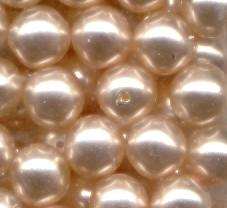 8mm Light Rose Glass Pealrs beads